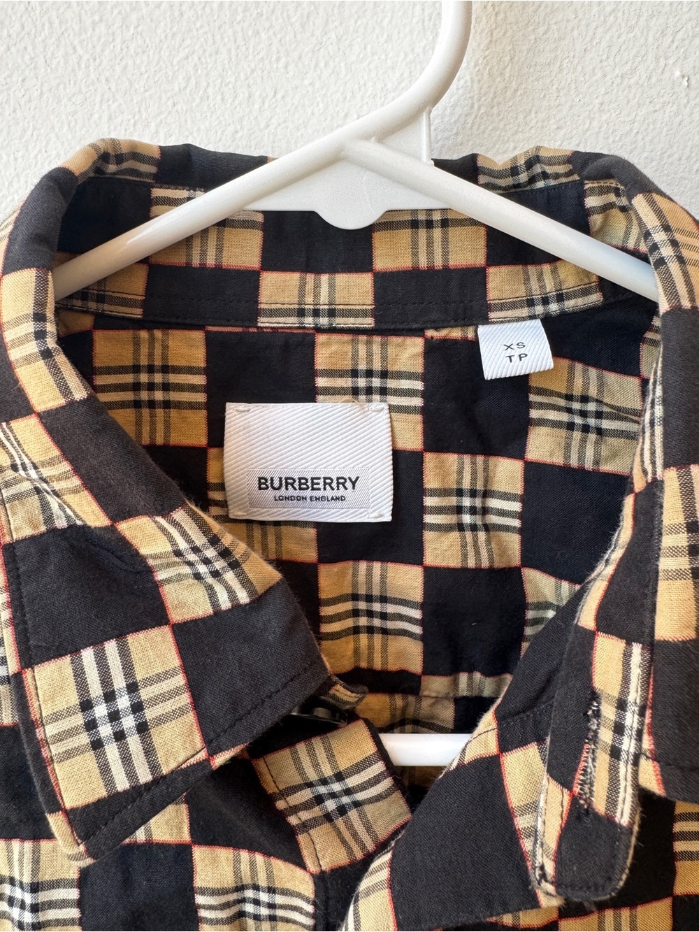 BURBERRY Men's Trulo Vintage Checkerboard Sport Shirt - Picture 3 of 9